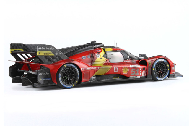 BBR P18235DIRTY 1/18 Ferrari 499P Winner Le Mans 2023 End Of Race