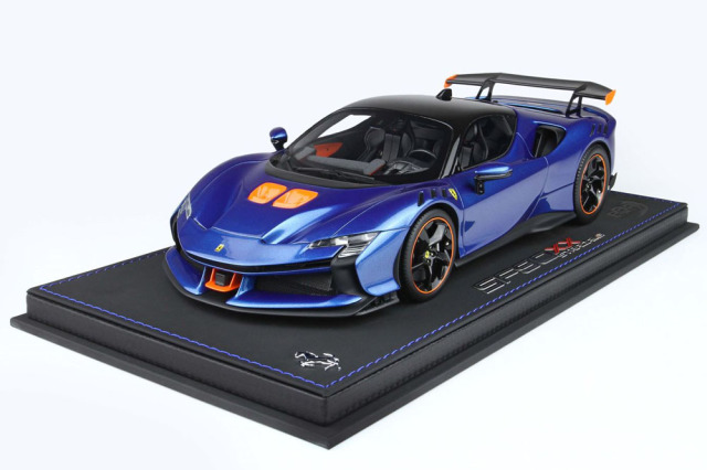 BBR P18237IV 1/18 Ferrari SF90XX Stradale Blue Elettrico Limited