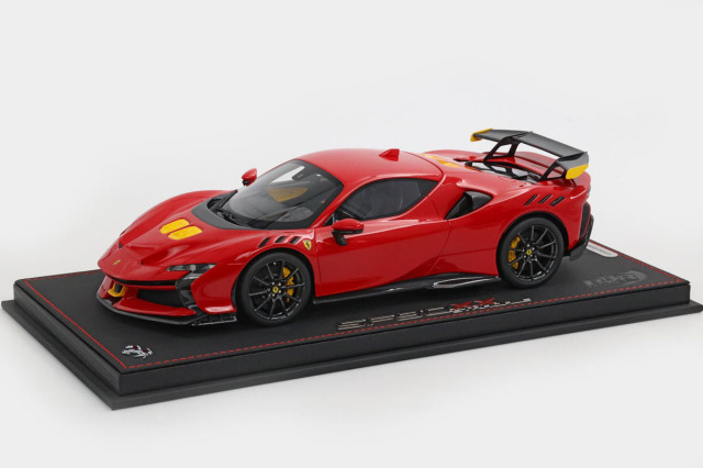 BBR P18237RCV 1/18 Ferrari SF90XX Stradale Rosso Corsa / Carbon