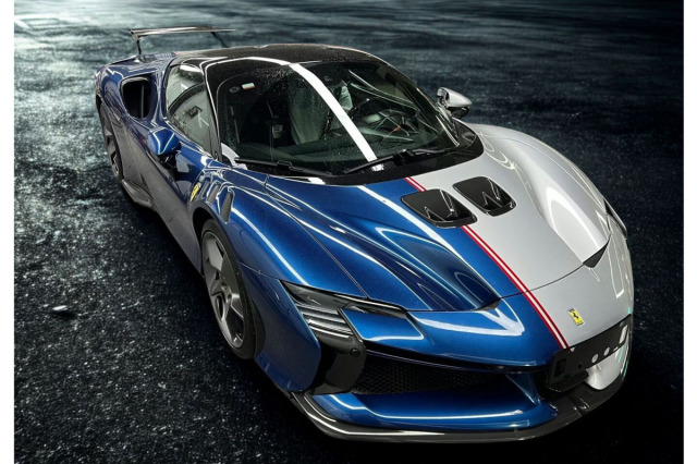 ** 予約商品 ** BBR P18237TM1V 1/18 Ferrari SF90 XX Stradale Argento Nurburgring / Blue Nart Metallic Limited 48pcs（ケース付）