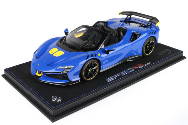 【お取り寄せ商品】 BBR P18238AV 1/18 Ferrari SF90XX Spider Azzurro Dino Limited 240pcs （ケース付）