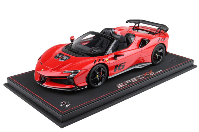 BBR P18238B16 1/18 Ferrari SF90XX Spider N.16 Rosso Corsa Limited 50pcs （ケース付）