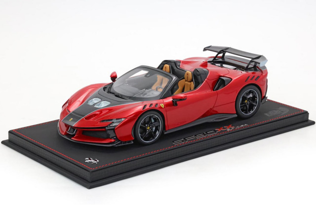 ** 予約商品 ** BBR P18238P 1/18 Ferrari SF90XX Spder Rosso Magma - Carbon Limited 46pcs（ケース付）