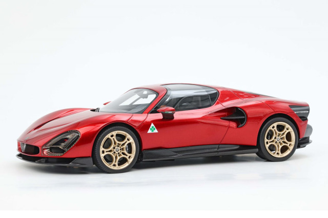 BBR P18241V 1/18 Alfa Romeo 33 Stradale Launch Edition Red Villa D