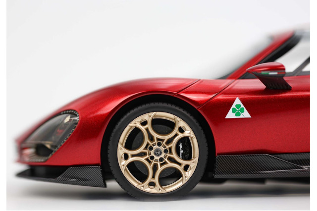 BBR P18241V 1/18 Alfa Romeo 33 Stradale Launch Edition Red Villa D