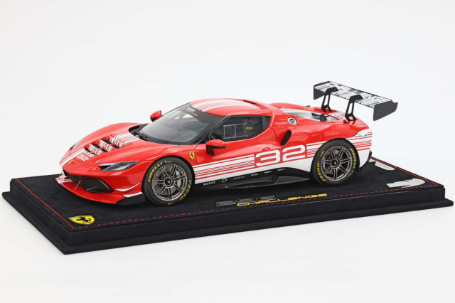 【お取り寄せ商品】 BBR P18242V 1/18 Ferrari 296 Challenge Launch Version Limited 296pcs （ケース付）