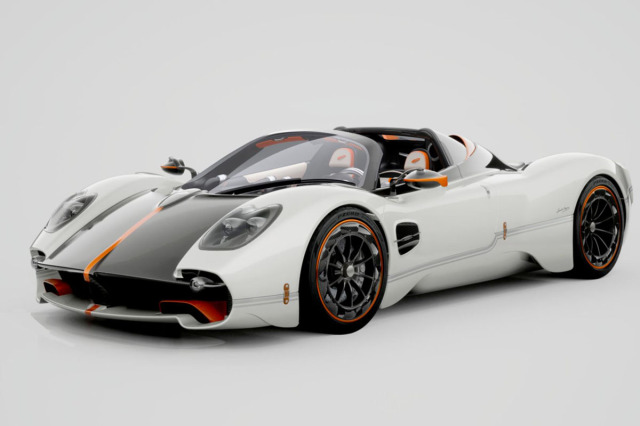 予約商品 ** BBR P18245EV 1/18 Pagani Utopia Roadster Bianco Benny