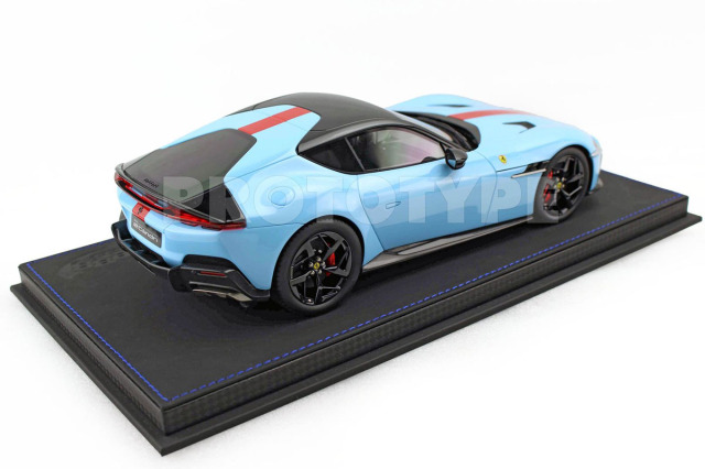BBR P18248LV 1/18 Ferrari 12 Cilindri Coupe Azzurro La Plata - Red