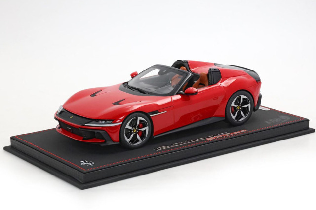 ** 予約商品 ** BBR P18251A1V 1/18 Ferrari 12 Cilindri Spider Rosso Corsa - Terra antica interior Limited 24pcs （ケース付）