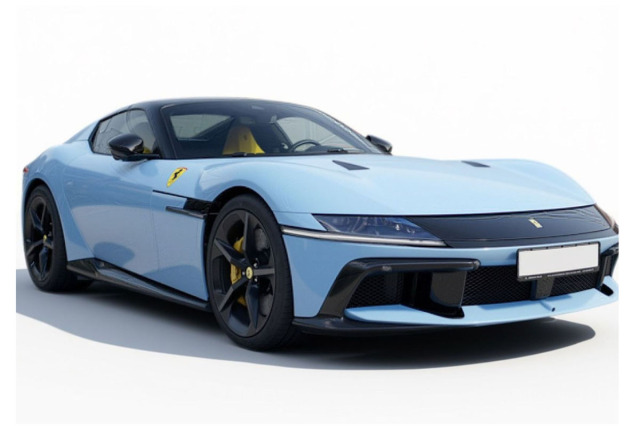 ** 予約商品 ** BBR P18251J 1/18 Ferrari 12 Cilindri Spider Azzurro la Plata with Yellow interiors （ケース付）