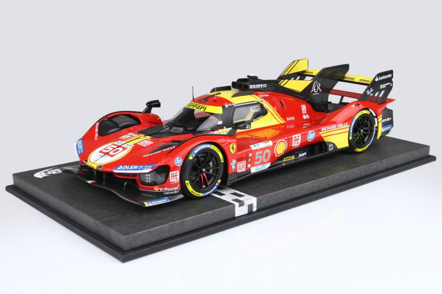 BBR P18252AV 1/18 Ferrari 499P Le Mans 2024 n.50 Winner Drivers Fuoco / Nielsen / Molina Limited 499pcs （ケース付）