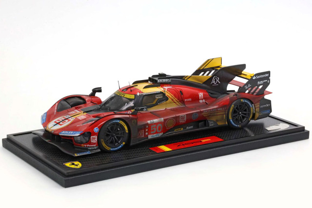 ** 予約商品 ** BBR P18252ADIRTY 1/18 Ferrari 499P car n. 50 - Winner Le Mans 2024 Dirty Edition Limited 100pcs （ケース付）