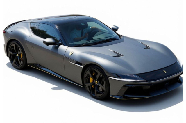 ** 予約商品 ** BBR P18254L 1/18 Ferrari 12 Cilindri Panoramic roof Grigio Silverstone matt （ケース付）