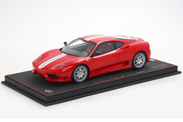 ** 予約商品 ** BBR P18262AV 1/18 Ferrari 360 Challenge Stradale Rosso Corsa / Italian stripe Limited 300pcs （ケース付）