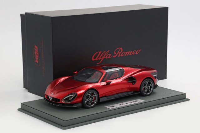 予約商品 ** BBR P18264AV 1/18 Alfa Romeo 33 Stradale Rosso Villa D