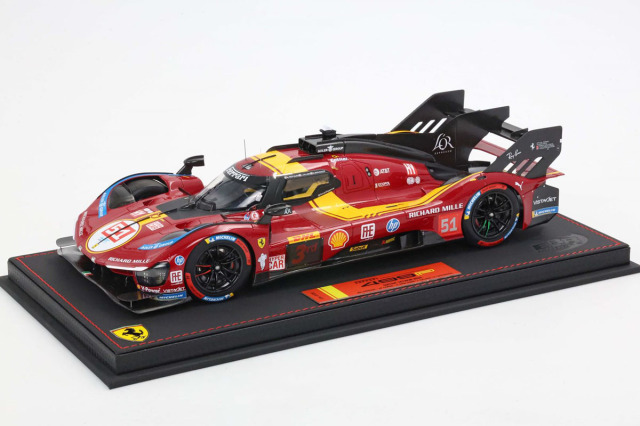 ** 予約商品 ** BBR P18266BV 1/18 Ferrari 499P n.51 - 3rd Qatar 1812km 2025 Drivers Pier Guidi /Giovinazzi /Calado  Limited 99pcs （ケース付）