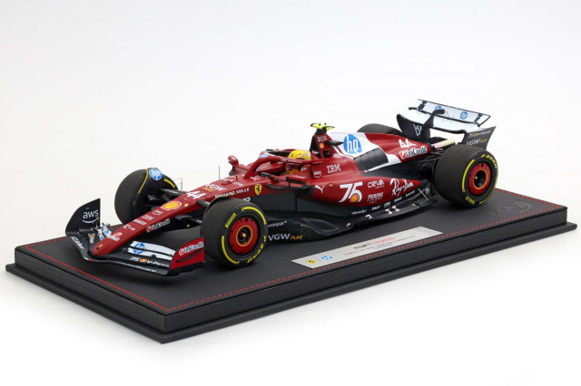 BBR P18267C44DIE 1/18 Ferrari SF-25 Monaco GP livery for 75 years with Shell L.Hamilton（ケース付）