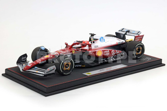 ** 予約商品 ** BBR P18267D16DIE 1/18 Ferrari SF-25 Monza livery - 50 years Lauda World Champion C.Leclerc （ケース付）