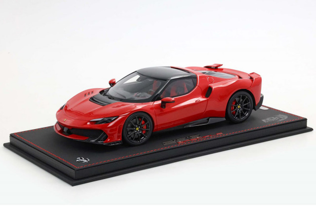** 予約商品 ** BBR P18269B1V 1/18 Ferrari 296 Speciale Rosso Corsa / Black roof Limited 96pcs （ケース付）