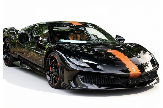 ** 予約商品 ** BBR P18269I 1/18 Ferrari 296 Speciale Nero DS with Ambra stripe （ケース付）
