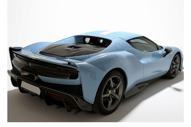 ** 予約商品 ** BBR P18269O 1/18 Ferrari 296 Speciale Azzurro La Plata with italian stripe （ケース付）