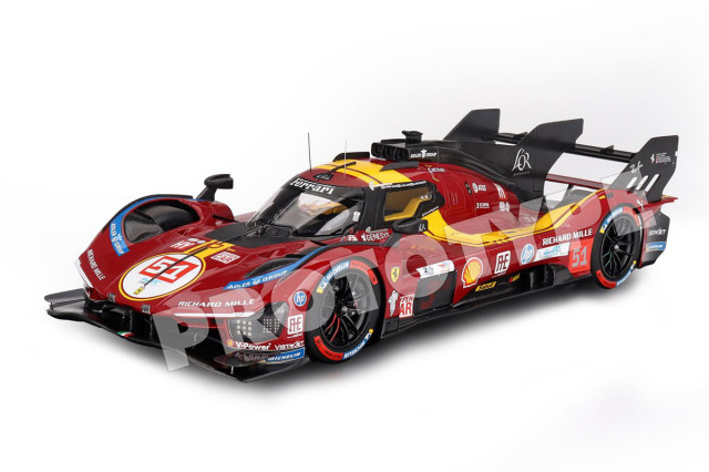** 予約商品 ** BBR P18271BV 1/18 Ferrari 499P car n.51 24h Le Mans 2025 （ケース付）