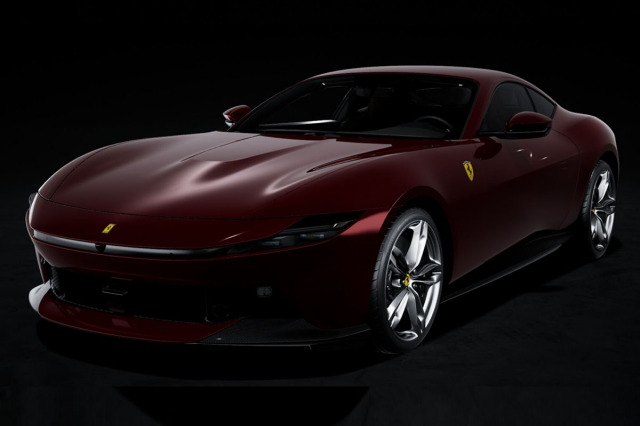 フェラーリ リトグラフ 予約商品 ** BBR P18272DV 1/18 Ferrari Amalfi Rubino Micalizzato