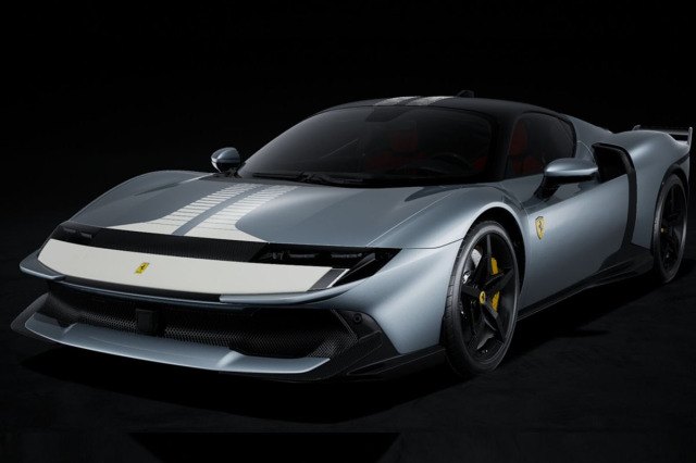 ** 予約商品 ** BBR P18276AV 1/18 Ferrari 849 Testarossa Assetto Fiorano Grigio Titanio Matt / White livery Press Version （ケース付）