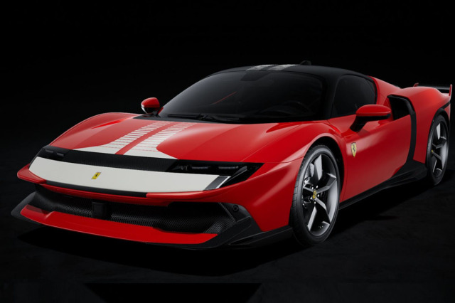 ** 予約商品 ** BBR P18276BV 1/18 Ferrari 849 Testarossa Assetto Fiorano Rosso Fiammante / White livery （ケース付）