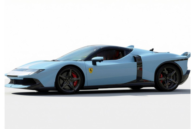 ** 予約商品 ** BBR P18276G 1/18 Ferrari 849 Testarossa Assetto Fiorano Azzurro La Plata with Bianco Cervino livery （ケース付）