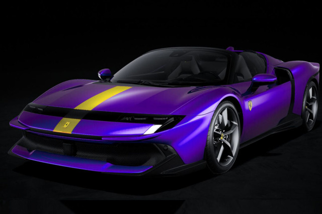 ** 予約商品 ** BBR P18277DV 1/18 Ferrari 849 Testarossa Spider Viola Hong Kong / Yellow livery （ケース付）