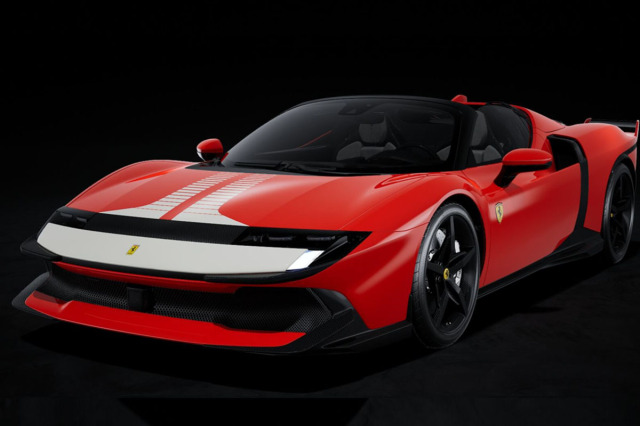 ** 予約商品 ** BBR P18278BV 1/18 Ferrari 849 Testarossa Spider Assetto Fiorano Rosso Corsa / White livery （ケース付）