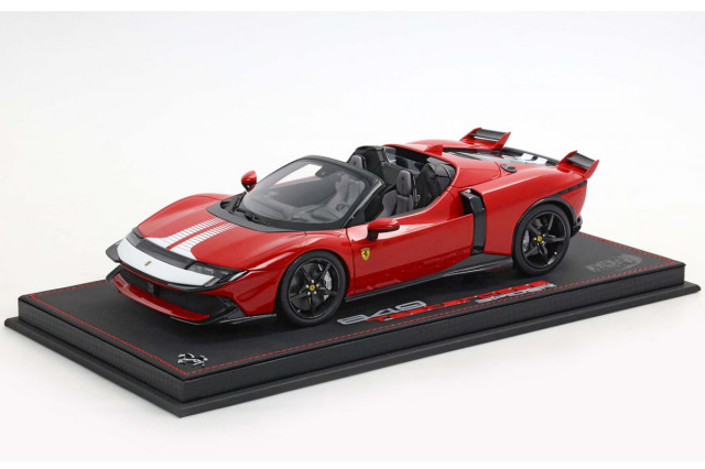 ** 予約商品 ** BBR P18278BV 1/18 Ferrari 849 Testarossa Spider Assetto Fiorano Rosso Corsa / White livery Limited 36pcs （ケース付）