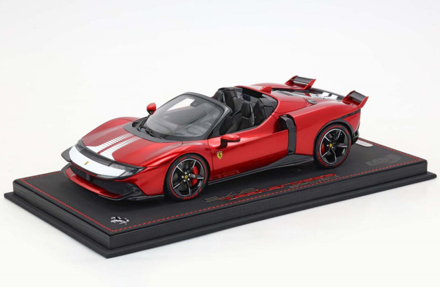 ** 予約商品 ** BBR P18278CV 1/18 Ferrari 849 Testarossa Spider Assetto Fiorano Rosso Magma / White livery Limited 24pcs （ケース付）