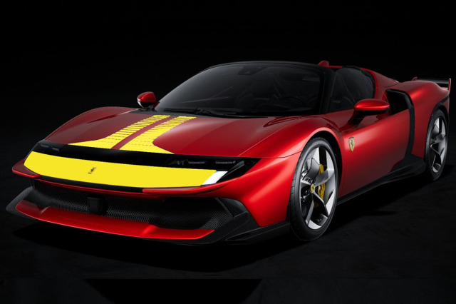 ** 予約商品 ** BBR P18278C1V 1/18 Ferrari 849 Testarossa Spider Assetto Fiorano Rosso Magma / Yellow livery Limited 24pcs （ケース付）