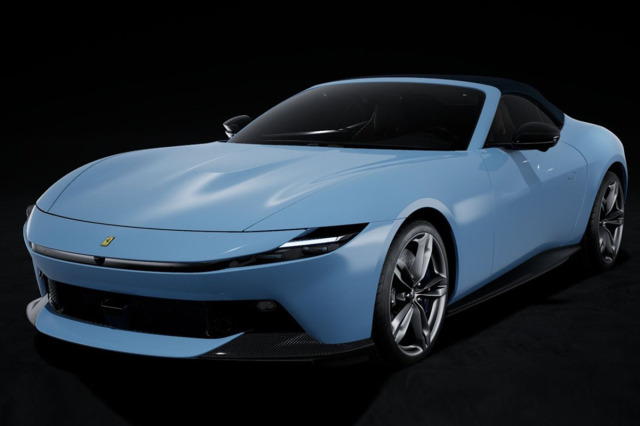 ** 予約商品 ** BBR P18281DV 1/18 Ferrari Amalfi Spider Azzurro La Plata （ケース付）