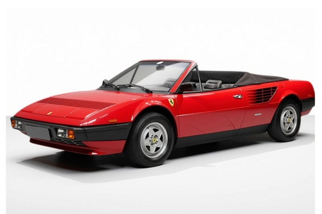 ** 予約商品 ** BBR P18290A 1/18 Ferrari Mondial Quattrovalvole Cabriolet Rosso Corsa with Black interiors （ケース付）