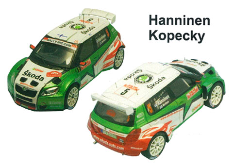 Provence Miniatures K172 シュコダ FABIA S2000 Monte Carlo 2010 HANNINEN-KOPECKY-VOUILLOZ