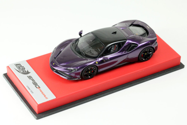 BBR RACE43-132 Ferrari SF90 Stradale Violet (Red leather Base) Limited 20pcs