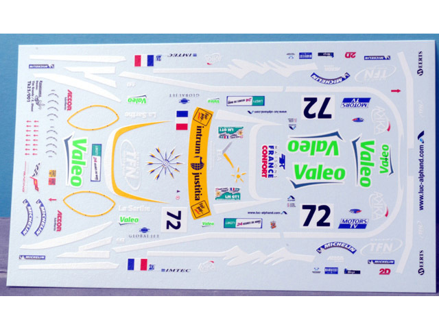 RENAISSANCE TK25/001 1/25 コルベット C6R #72 Luc Alphand LM 2007デカール 【メール便可】