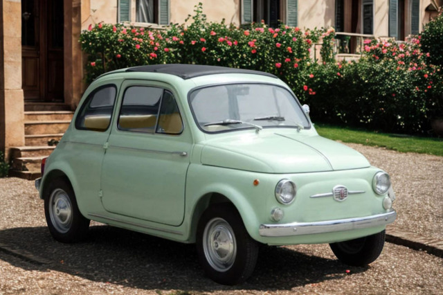 ** 予約商品 ** BBR RGM18004B 1/18 FIAT 500 D Verde Chiaro