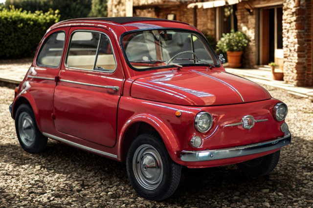 ** 予約商品 ** BBR RGM18004C 1/18 FIAT 500 D Rosso