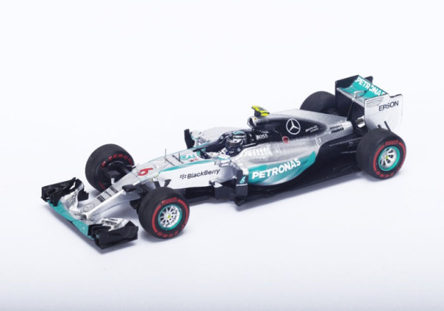 SPARK 1/43完成品 S4601 メルセデス F1 W06 n.6 Monaco GP 2015 N.ロズベルグ