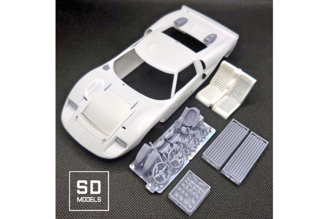 ** 予約商品 ** SD MODELS SD-F02 1/24 フォード GT40 Mk.2 追加パーツ フジミ対応 3Dプリント
