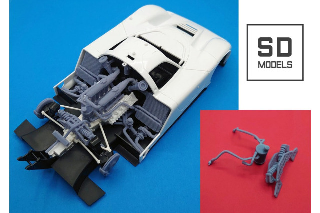 ** 予約商品 ** SD MODELS SD-N01+1 1/24 ニッサン R89C【1989 JSPC】1989 追加パーツ タミヤ対応 3Dプリント