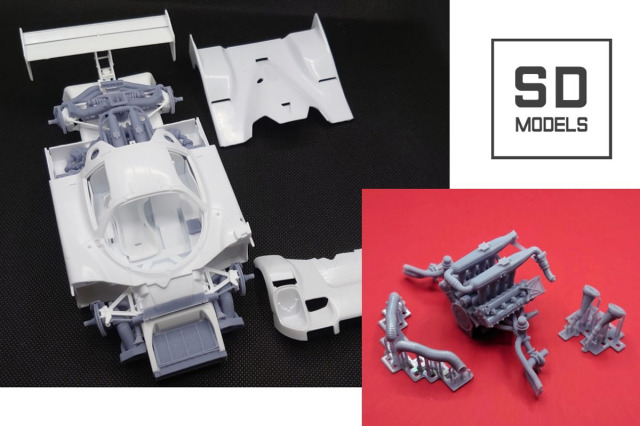 ** 予約商品 ** SD MODELS SD-N02+1 1/24 ニッサン R91/92CP フルディティール【1991-92 JSPC】追加パーツ ハセガワ対応 3Dプリント