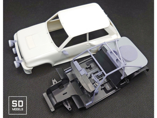 ** 予約商品 ** SD MODELS SD-R01 1/24 ルノー5 サンク ターボ・ラリー 追加パーツ タミヤ対応 3Dプリント