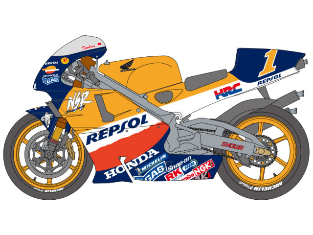 SHUNKO D276 1/12 Honda NSR500 Repsol 1999 Decal set (for Tamiya) 【メール便可】