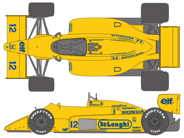SHUNKO D330 1/20 Lotus 99T Decal set (for Tamiya)【メール便