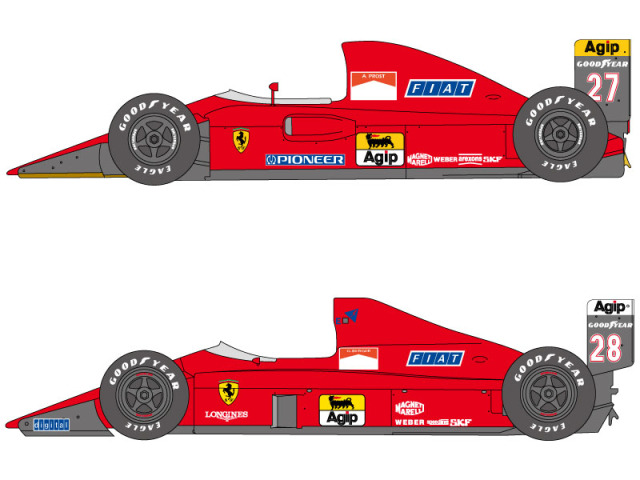 SHUNKO D372 1/24 Ferrari 640 & 642 Decal set (for Hasegawa) 【メール便可】